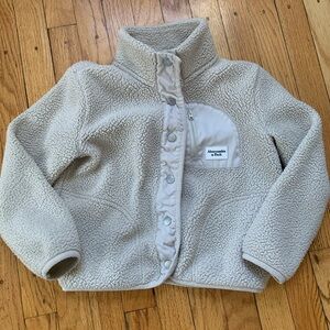 Abercrombie and Fitch Girls Fleece Sherpa Jacket 7/8